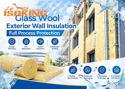 Glass wool exterior wall insulation full process protection