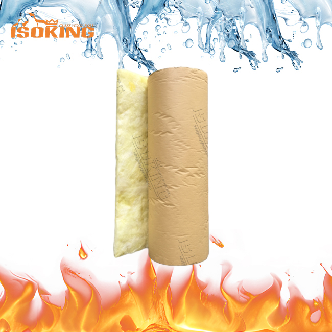 ISOKING™ Rollo de Lana de Vidrio con Papel Kraft para Distribuidores