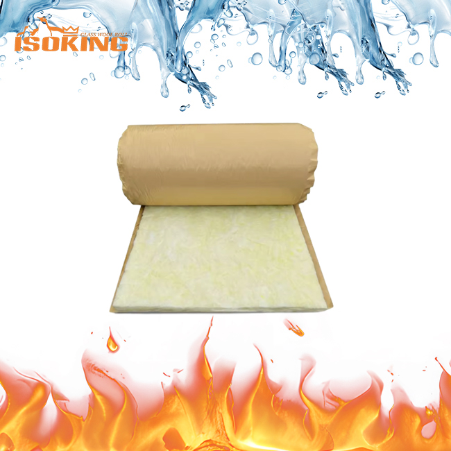 ISOKING™ Lana de vidrio con papel kraft y barrera de vapor