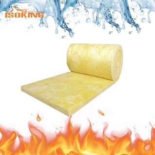 ISOKING™ Lana de Vidrio 100mm en Rollo con Alto Desempeño Térmico e Ignífugo
