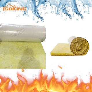 ISOKING™ Lana de vidrio con polipropileno blanco en rollo