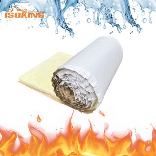 ISOKING™ Lana de Vidrio con Revestimiento Blanco y Pestaña
